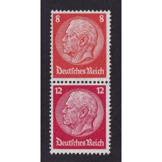 ALEMANIA 1934 ESTAMPILLAS SE-TENANT ZUSAMMENDRUCKE NUEVAS MINT MICHEL S112 FILIGRANA HEXAGONOS 50 EUROS